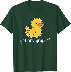 Got Any Grapes? Cute Duck Kids Funny Farm Animal Meme T-Shirt - T-Shirt | Forest