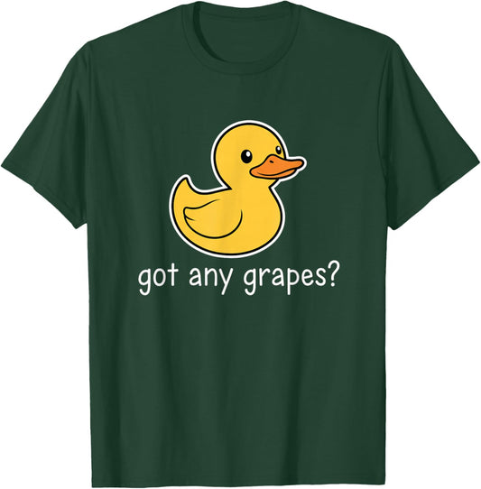 Got Any Grapes? Cute Duck Kids Funny Farm Animal Meme T-Shirt - T-Shirt | Forest
