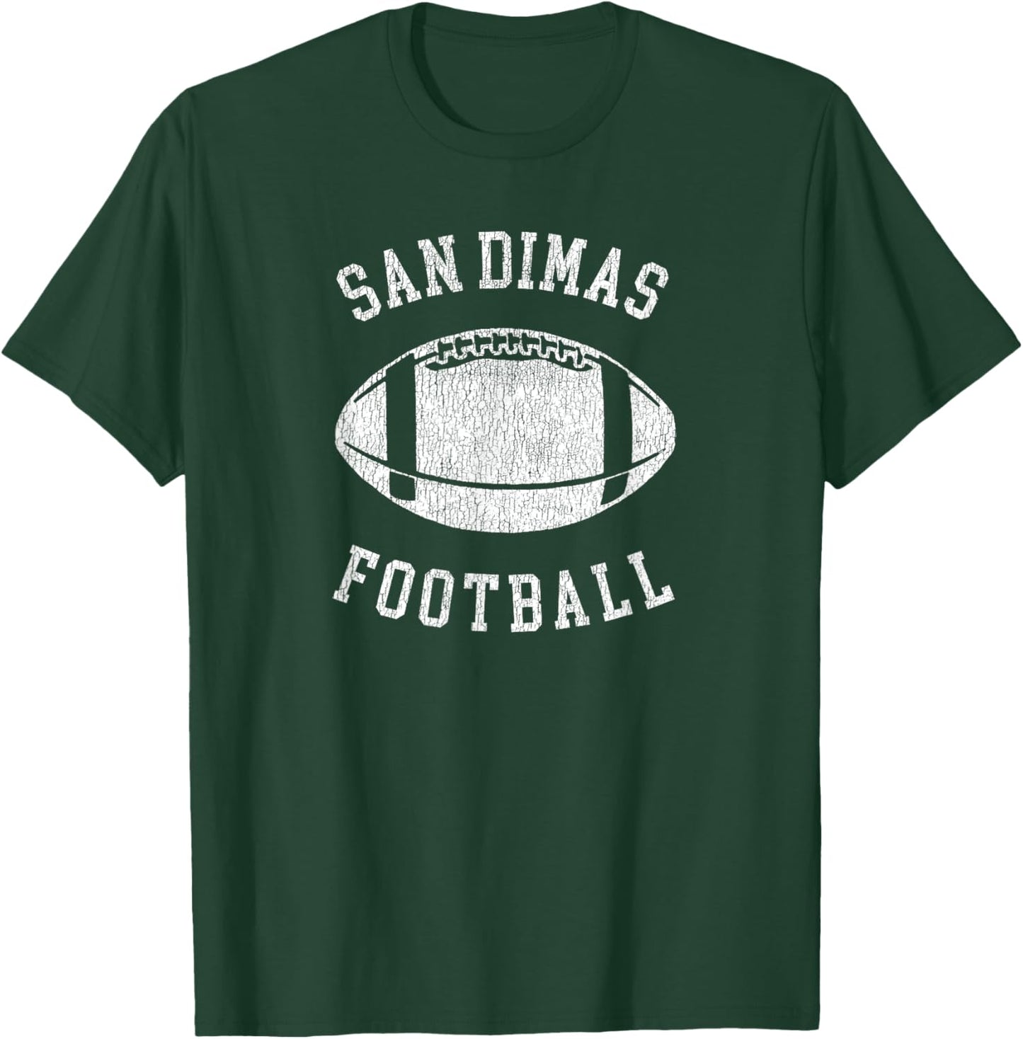 San Dimas Football Distressed Vintage 80's Throwback Classic T-Shirt - T-Shirt | Forest