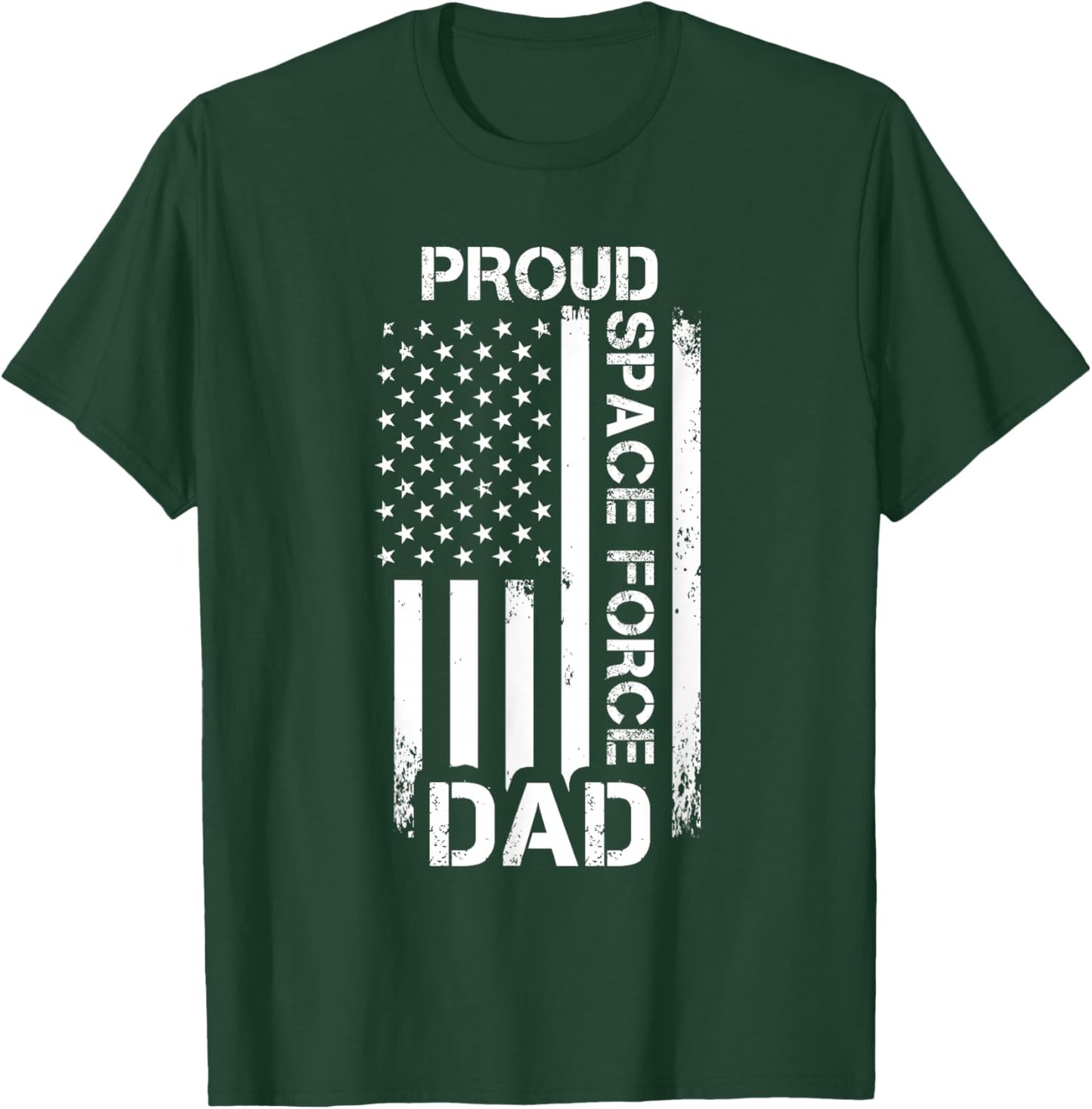 Proud Space Force Dad Pride T-Shirt - T-Shirt | Forest