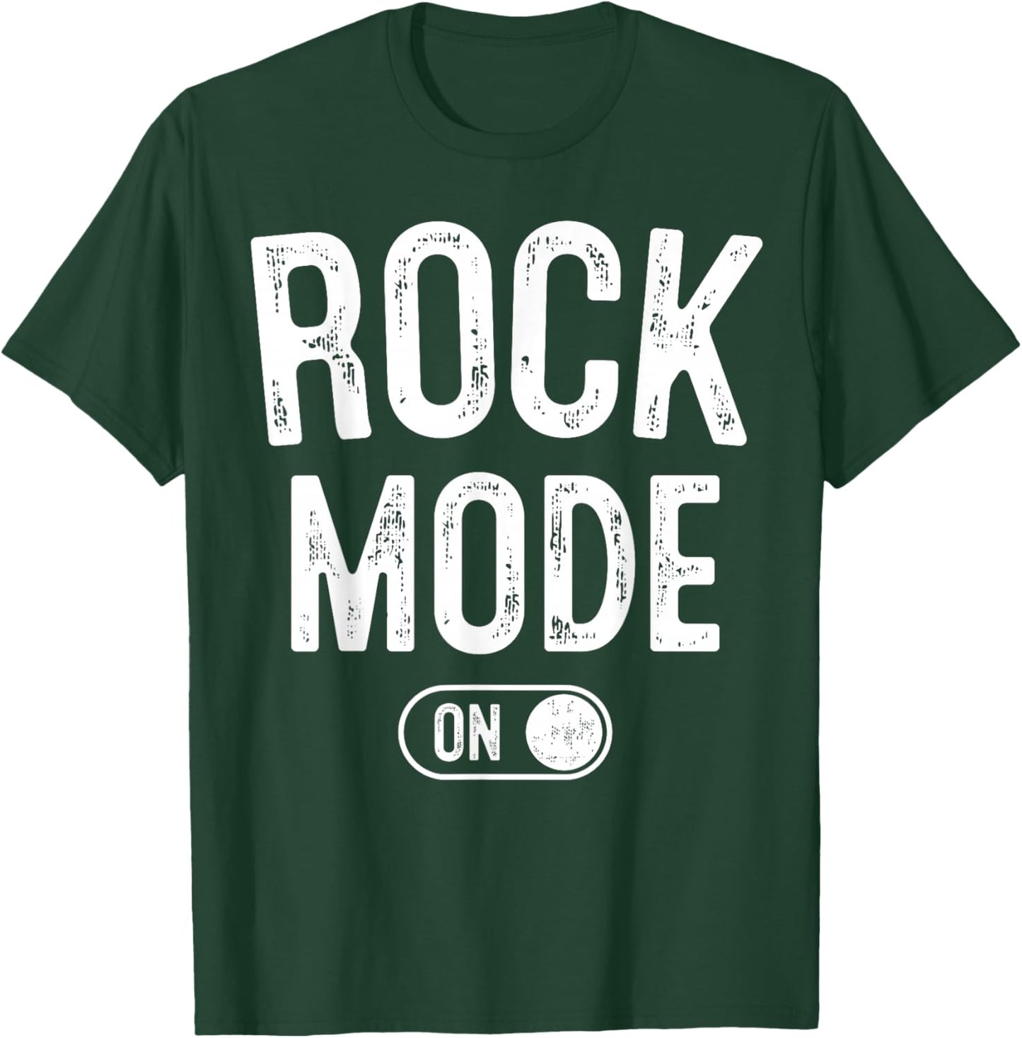 Rock Mode On Funny Rocker Gift Guitar Lover Guitarist T-Shirt - T-Shirt | Forest