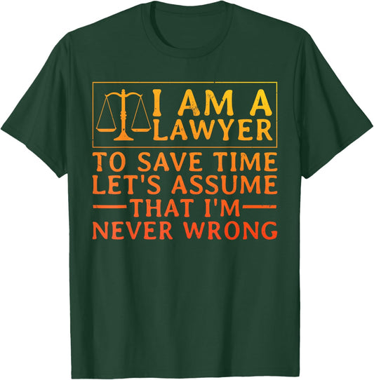 Cool Lawyer Design Women Attorney Law School Lawyer T-Shirt - T-Shirt | Forest
