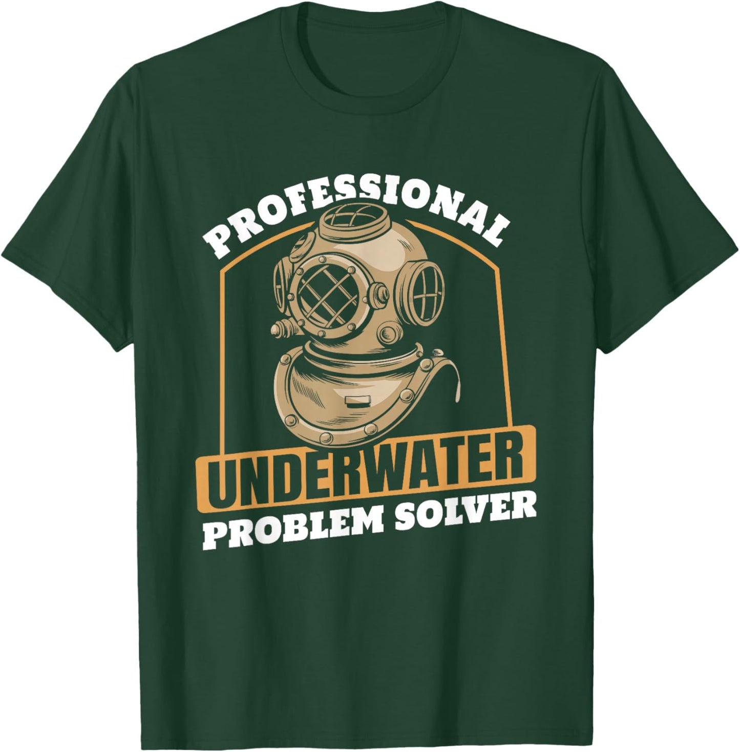 Marine Construction Underwater Welding - Commercial Diver T-Shirt - T-Shirt | Forest
