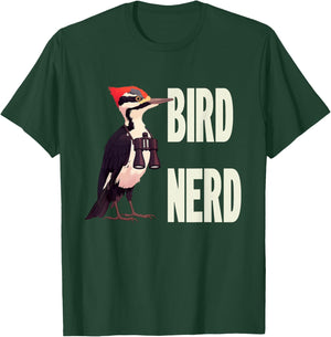 Funny Bird Nerd Bird Watching Graphic T-Shirt - T-Shirt | Forest