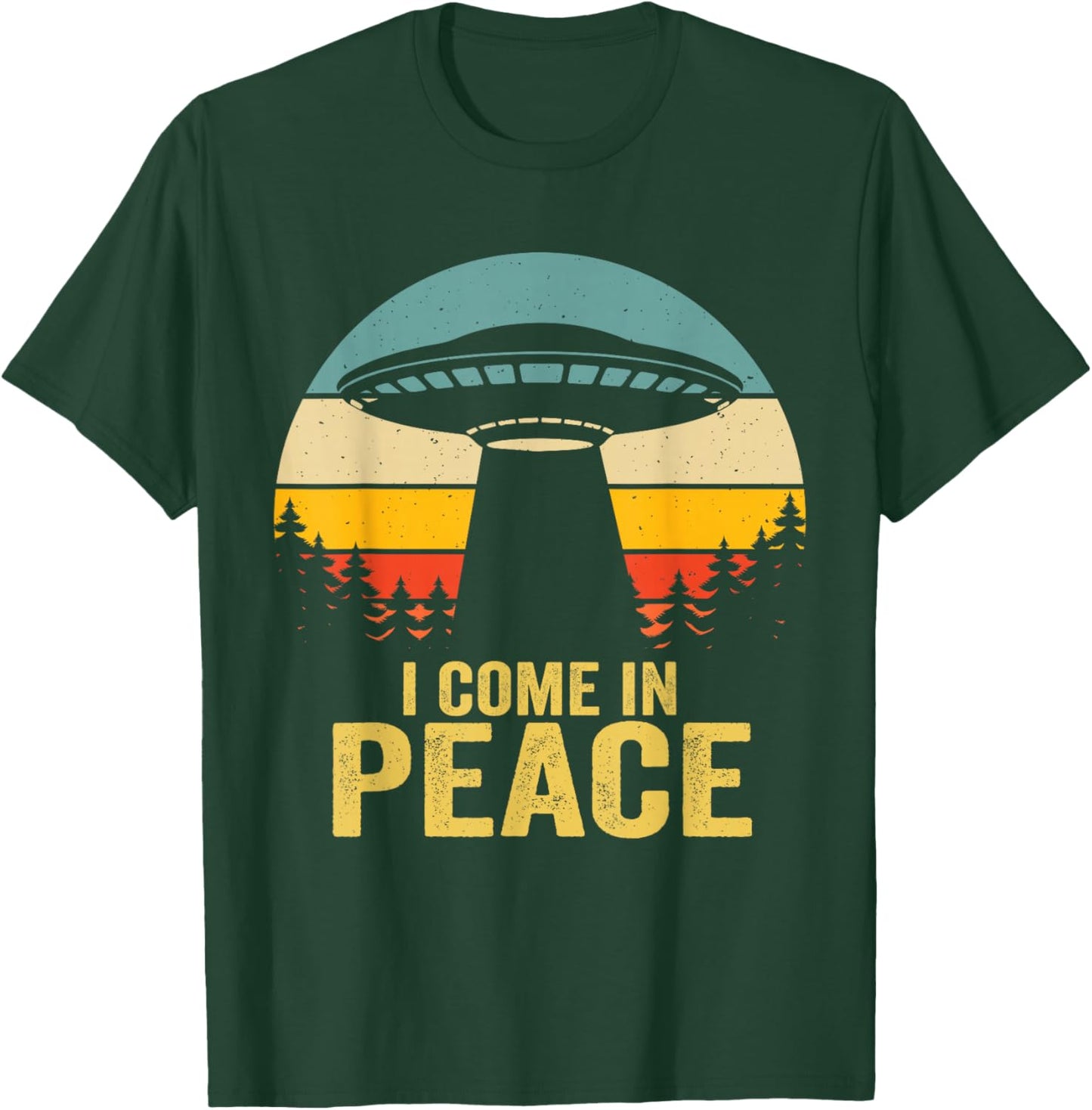 I Come In Peace im Peace Matching Couples Alien T-Shirt - T-Shirt | Forest