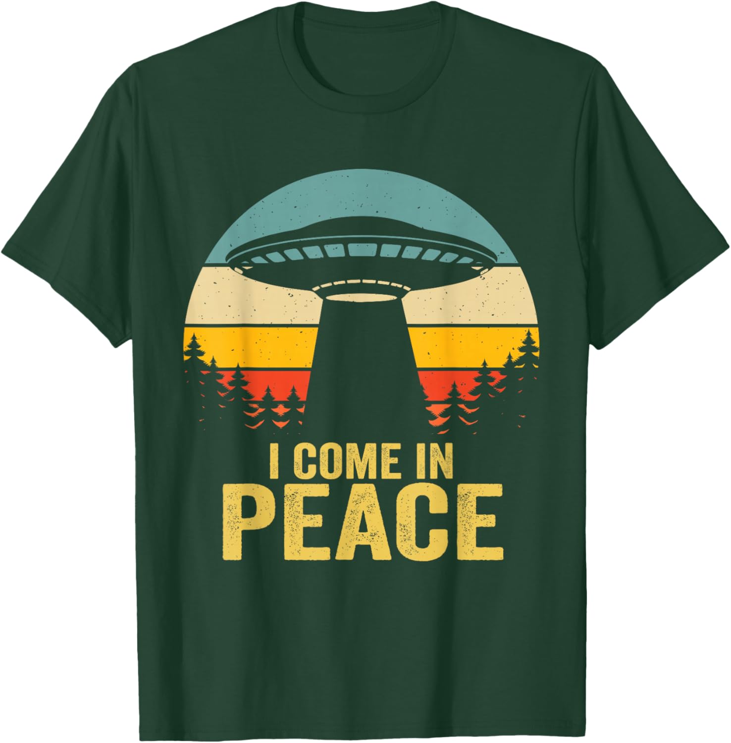 I Come In Peace im Peace Matching Couples Alien T-Shirt - T-Shirt | Forest