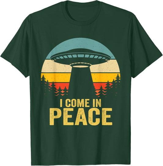 I Come In Peace im Peace Matching Couples Alien T-Shirt - T-Shirt | Forest
