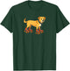 Dog on Roller Skates | Cute Funny Skating Pup T-Shirt - T-Shirt | Forest