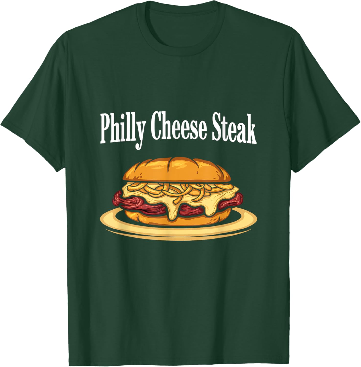 Foodie Philadelphia Cheesesteak Philly Cheese Steak T-Shirt - T-Shirt | Forest
