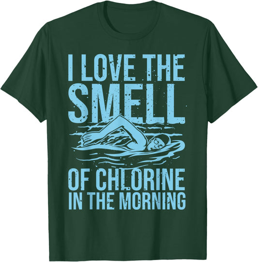 Cool Swimming Design For Kids Men Women Freestyle Swimming T-Shirt - T-Shirt | Forest