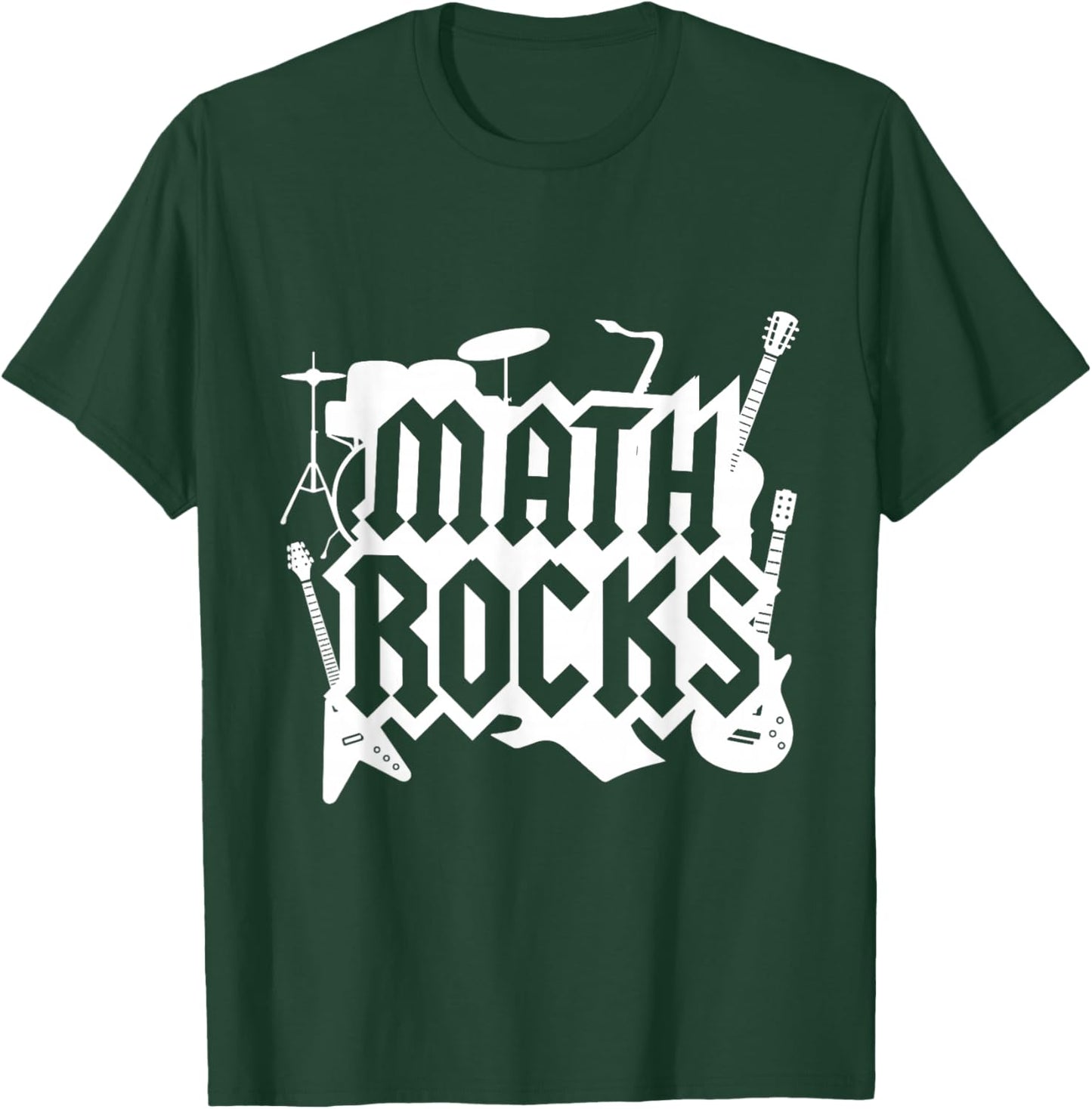 Math Rocks Team Squad Teacher Back to School Math Geek T-Shirt - T-Shirt | Forest