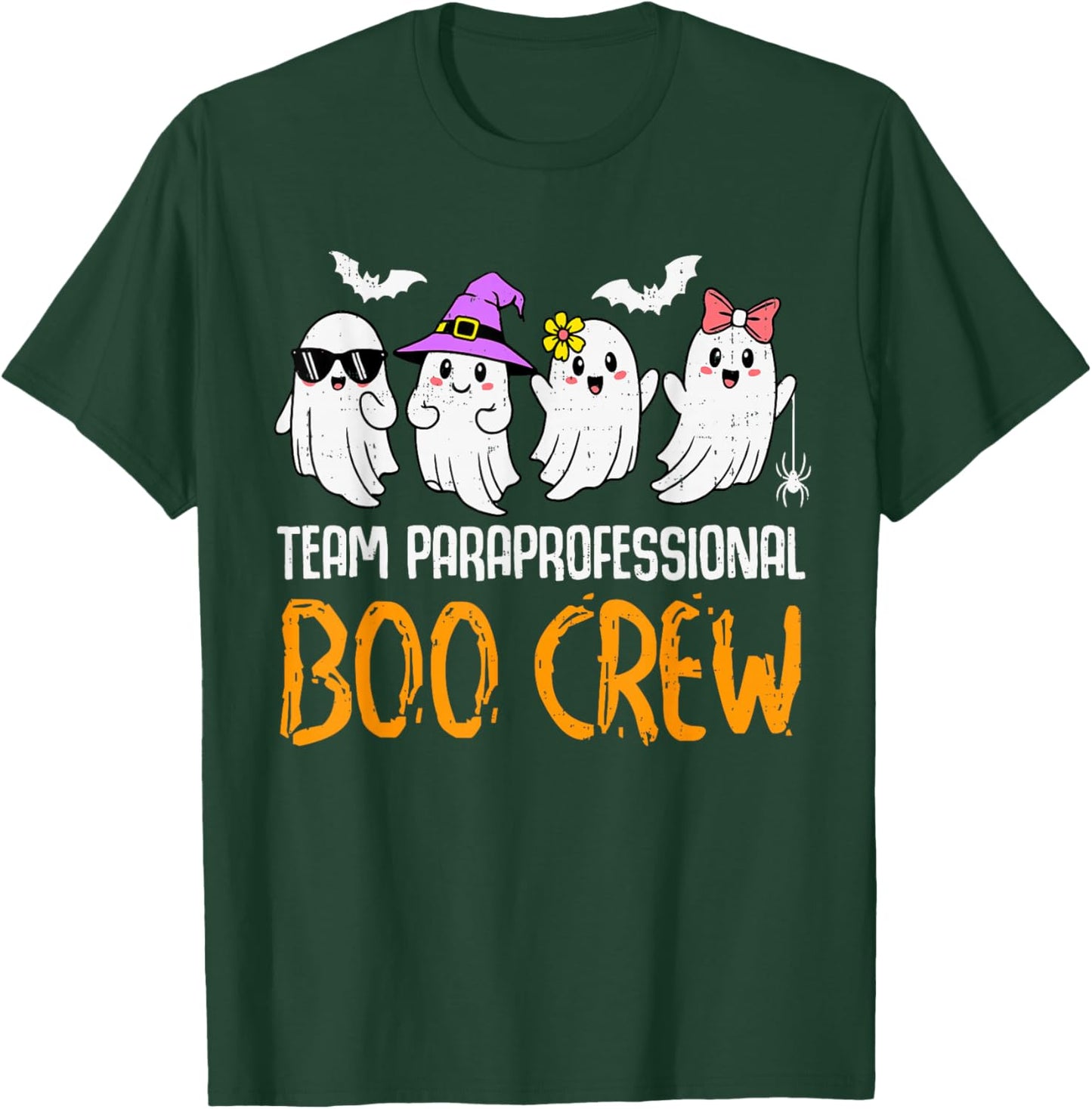 Team Paraprofessional Boo Crew Ghost Halloween para Costume T-Shirt - T-Shirt | Forest