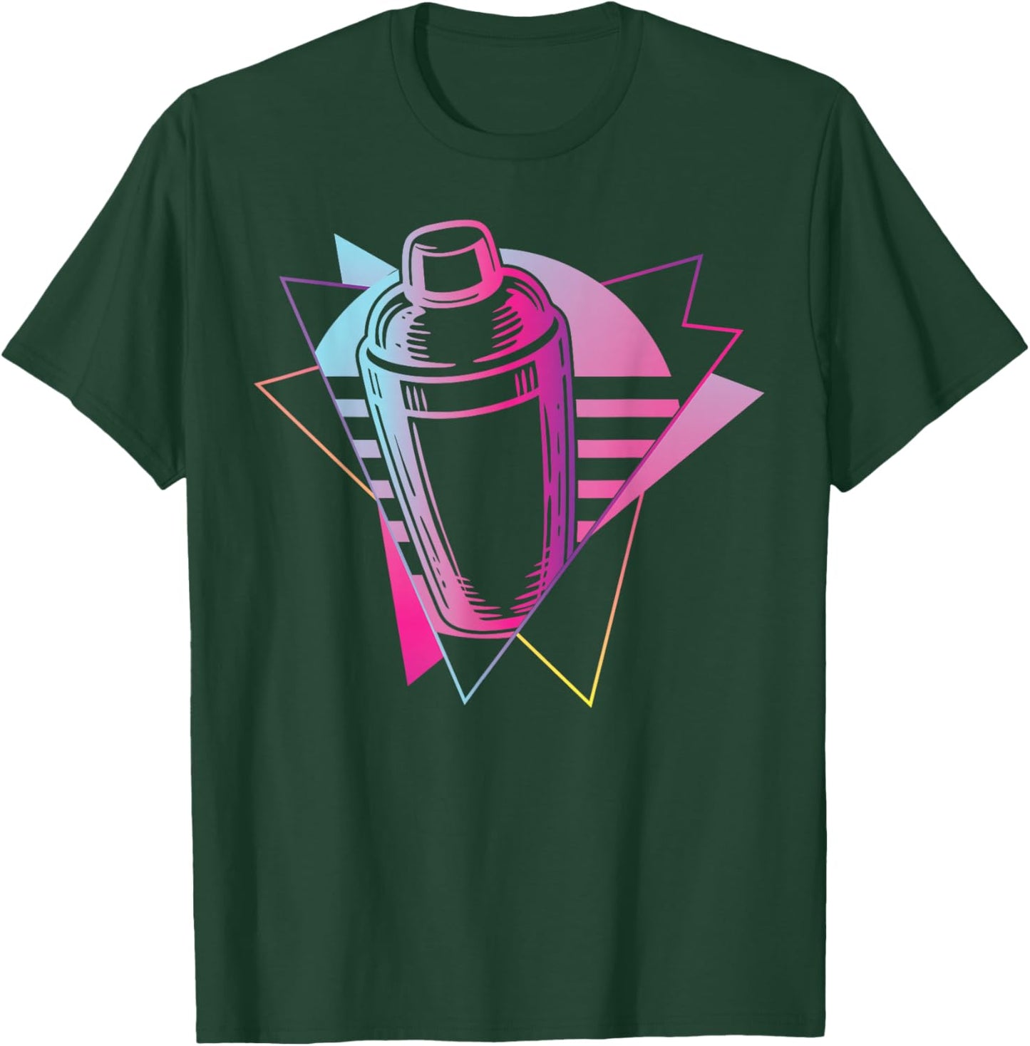 Bartender Mixologist 80's 90s Retro Vintage T-Shirt - T-Shirt | Forest