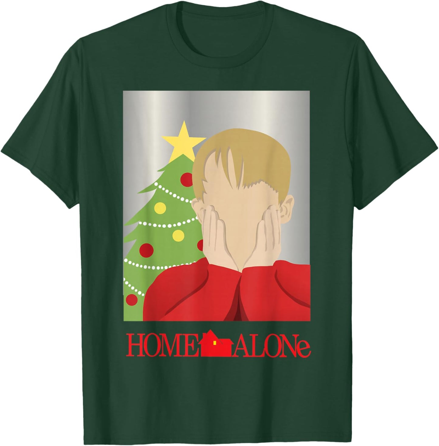 Home Alone Kevin McCallister Holiday Christmas Tree T-Shirt - T-Shirt | Forest