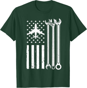 Aircraft Mechanic design Women Aviation Maintenance T-Shirt - T-Shirt | Forest