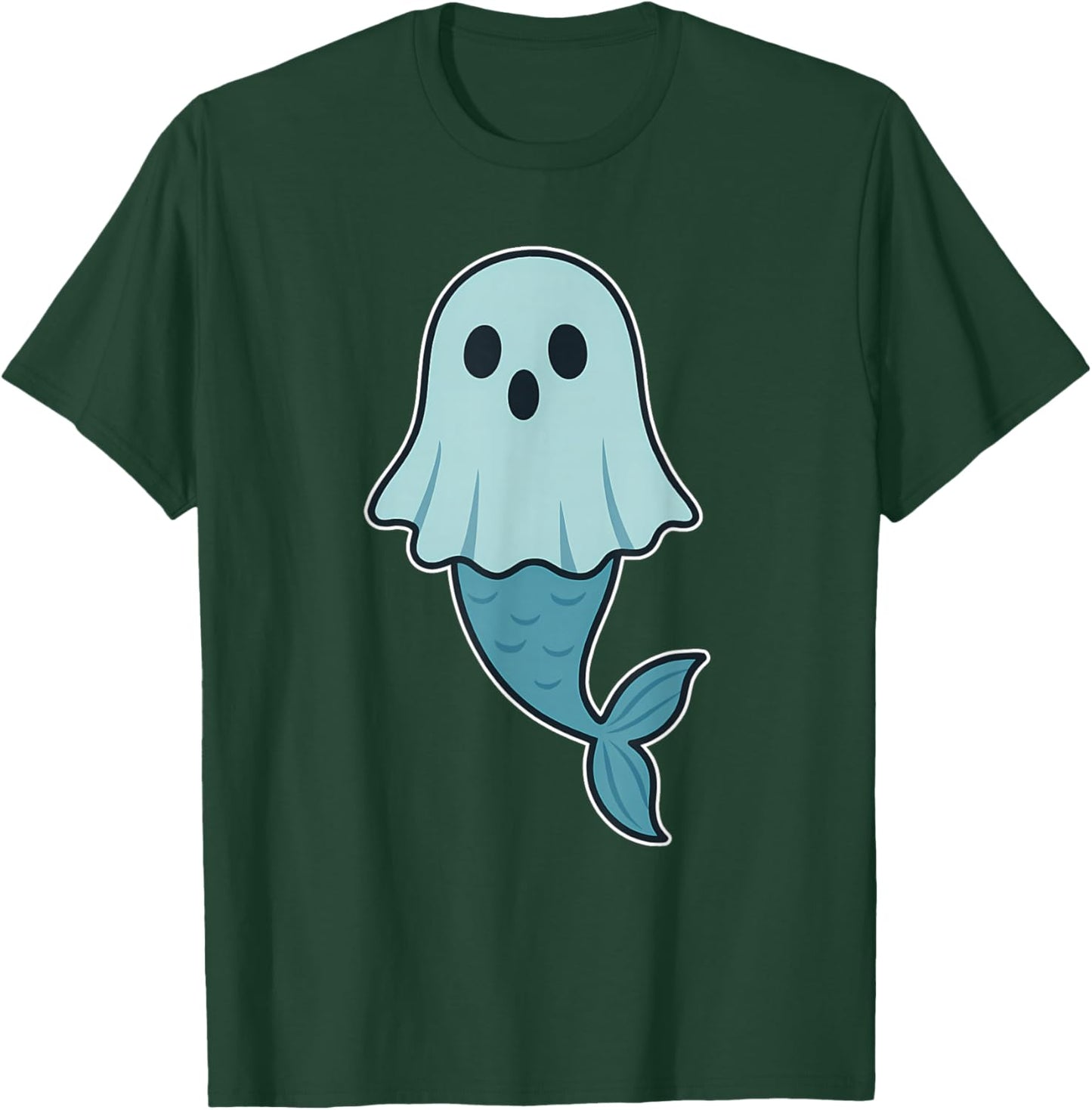 Mermaid Ghost T-Shirt - T-Shirt | Forest