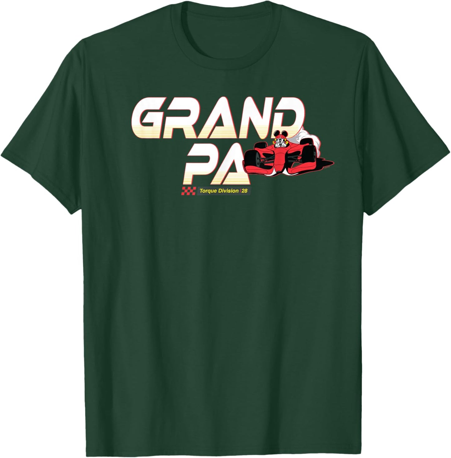 Disney Racing Grandpa Family Trip Race Car Vacation Matching T-Shirt - T-Shirt | Forest