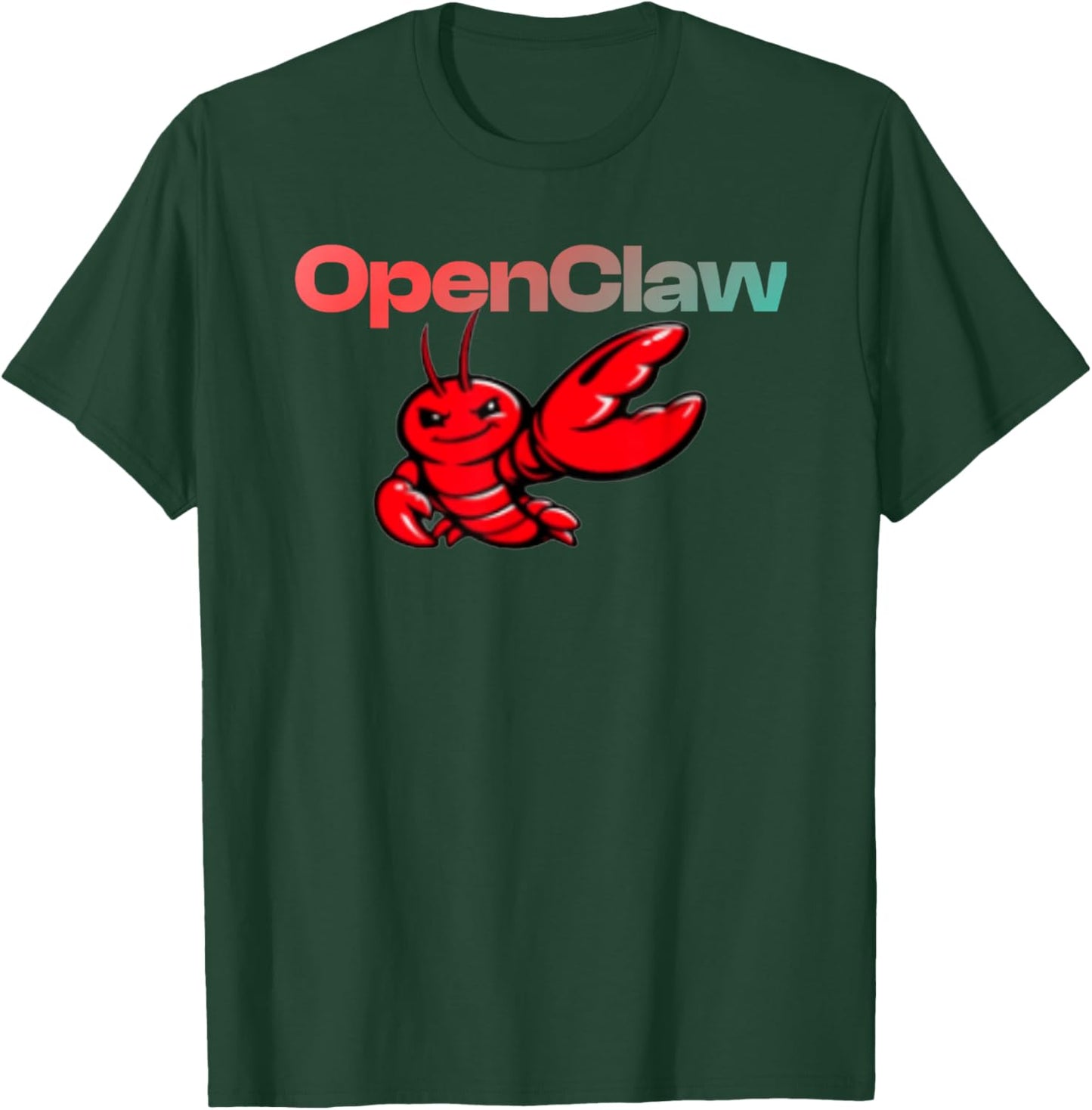 OpenClaw Open Claw Lobster AI T-Shirt - T-Shirt | Forest