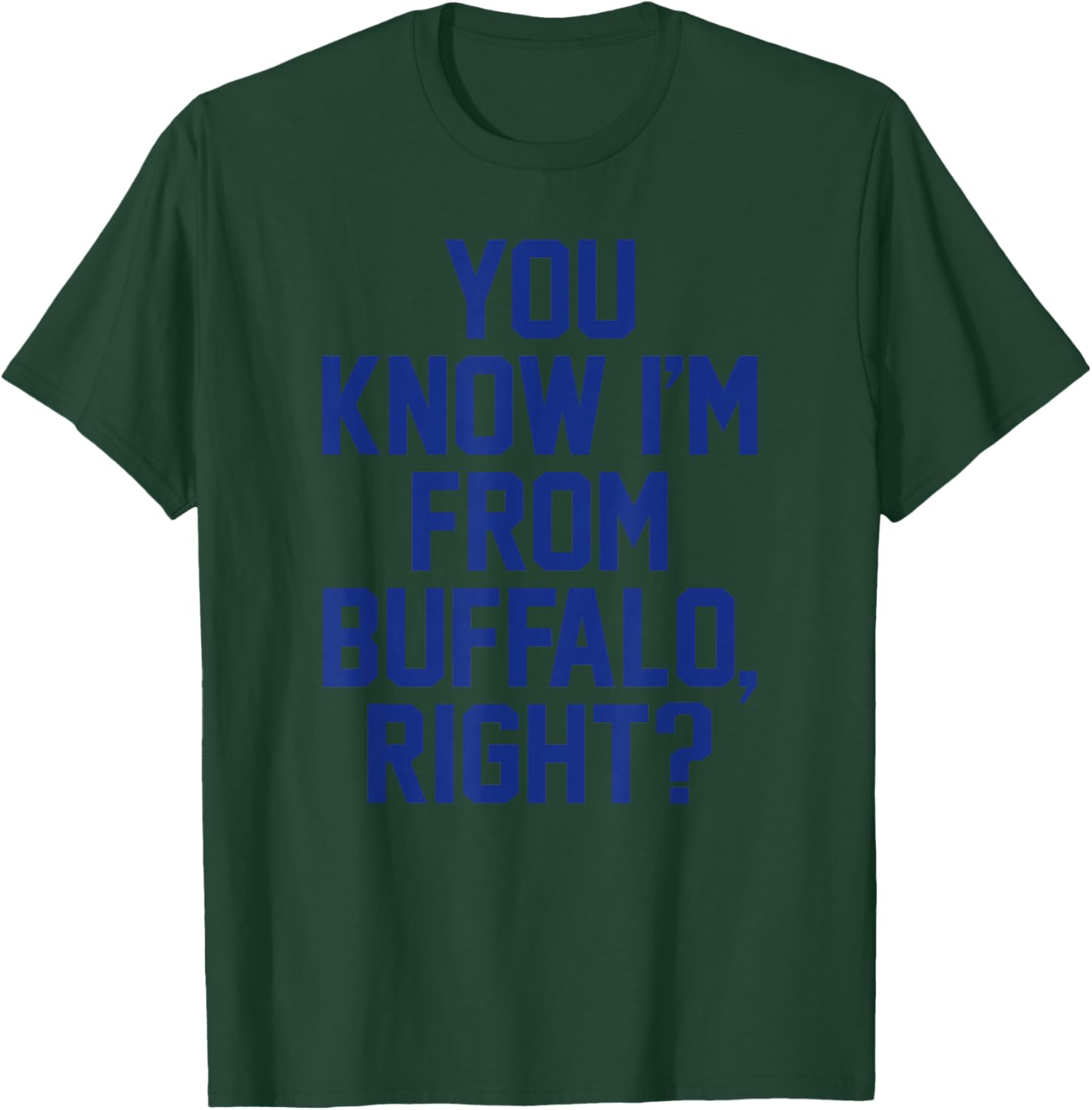 You Know I'm from Buffalo 716 WNY NY New York City Hometown T-Shirt - T-Shirt | Forest