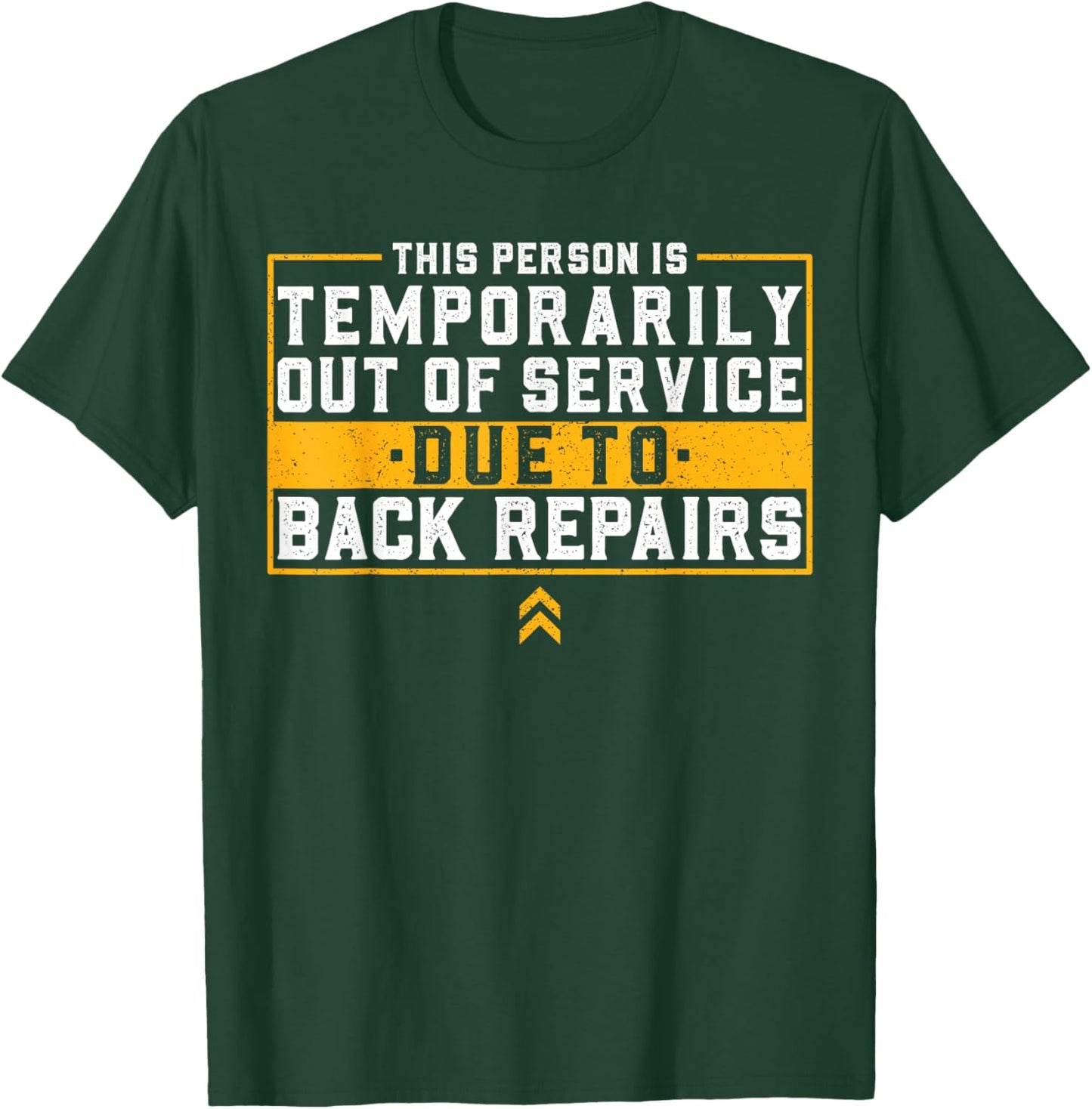 Post Spinal Fusion Broken Back Spine Surgery Lumbar Recovery T-Shirt - T-Shirt | Forest
