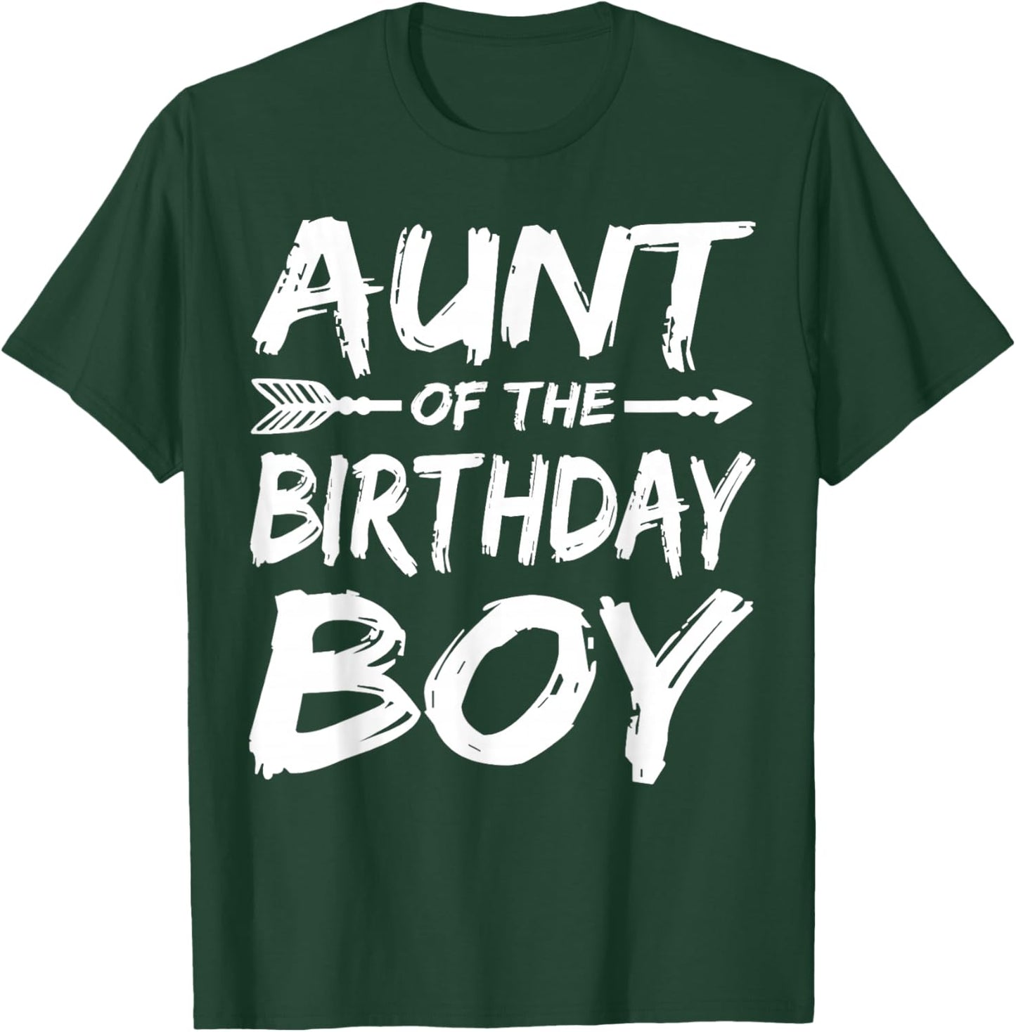 Aunt of The Birthday boy Family Matching Party T-Shirt - T-Shirt | Forest