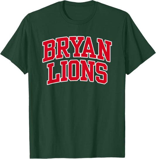 Bryan College Lions Apparel Sports Fan T-Shirt - T-Shirt | Forest