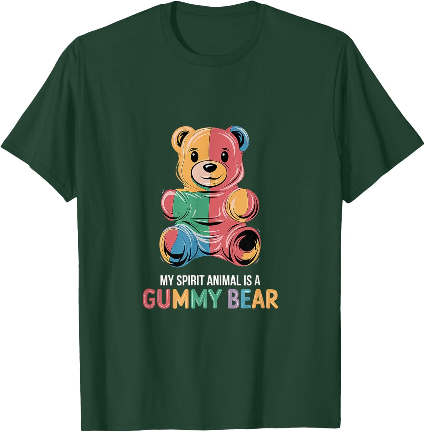 My Spirit Animal Is A Gummy Bear Candy Lover Kid T-Shirt - T-Shirt | Forest