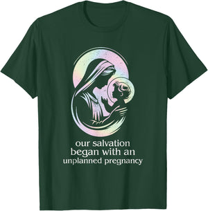 Pro-Life Christian Faith Unplanned Pregnancy Prolife Grunge T-Shirt - T-Shirt | Forest