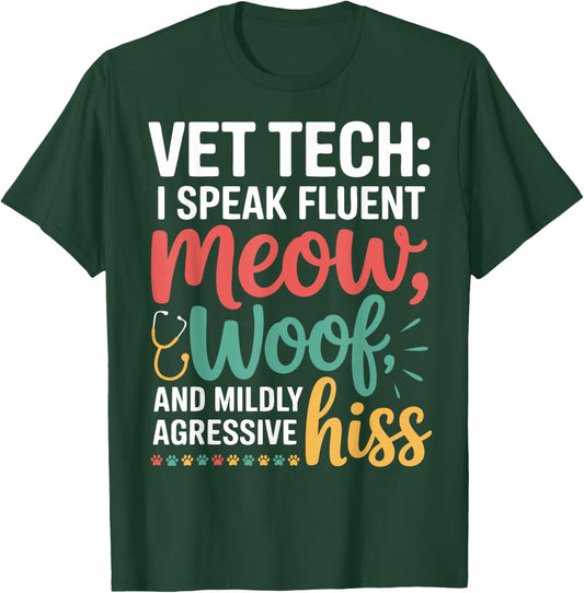 Veterinary Technician Vet Tech T-Shirt - T-Shirt | Forest
