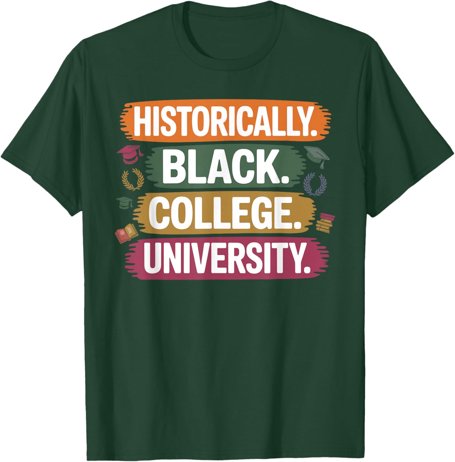 Cool HBCU Graduation Design Women Kids HBCU Grad T-Shirt - T-Shirt | Forest