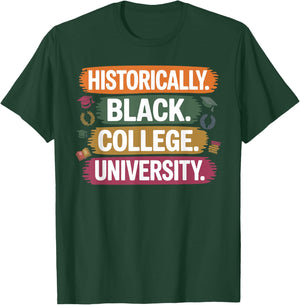 Cool HBCU Graduation Design Women Kids HBCU Grad T-Shirt - T-Shirt | Forest