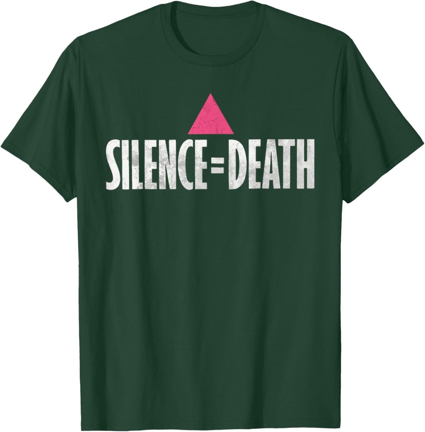 LGBTQ Shirt Men Women Gay Pride Gift Equality Silence Death T-Shirt - T-Shirt | Forest