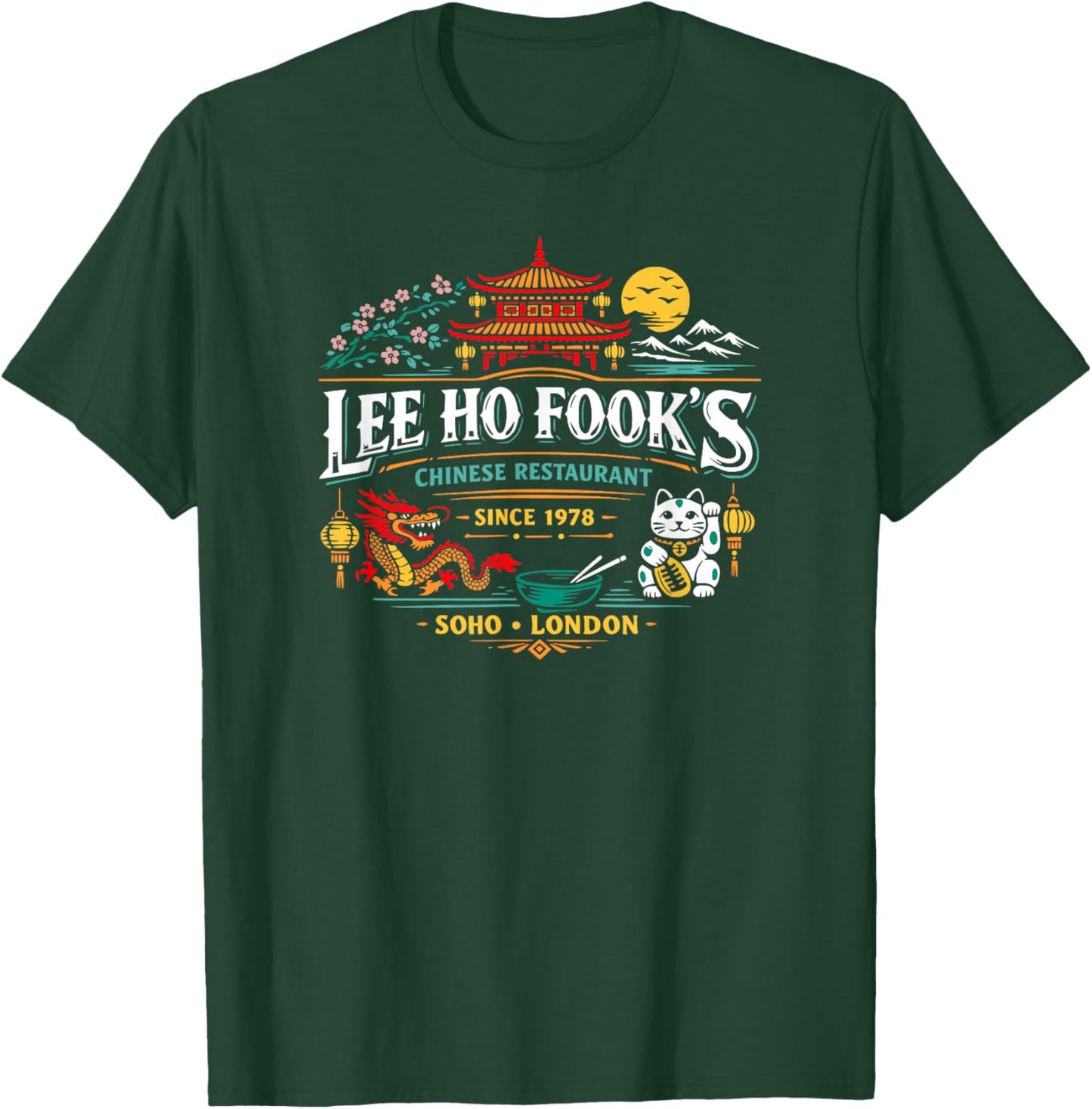 Lee Ho Fook's Chinese Restaurant Soho London Symbols T-Shirt - T-Shirt | Forest