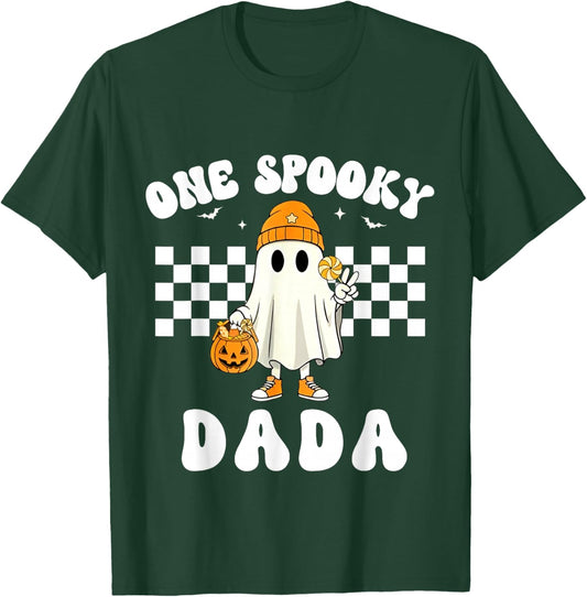 Funny One Spooky Dada of The 1st Birthday Boy Matching T-Shirt - T-Shirt | Forest