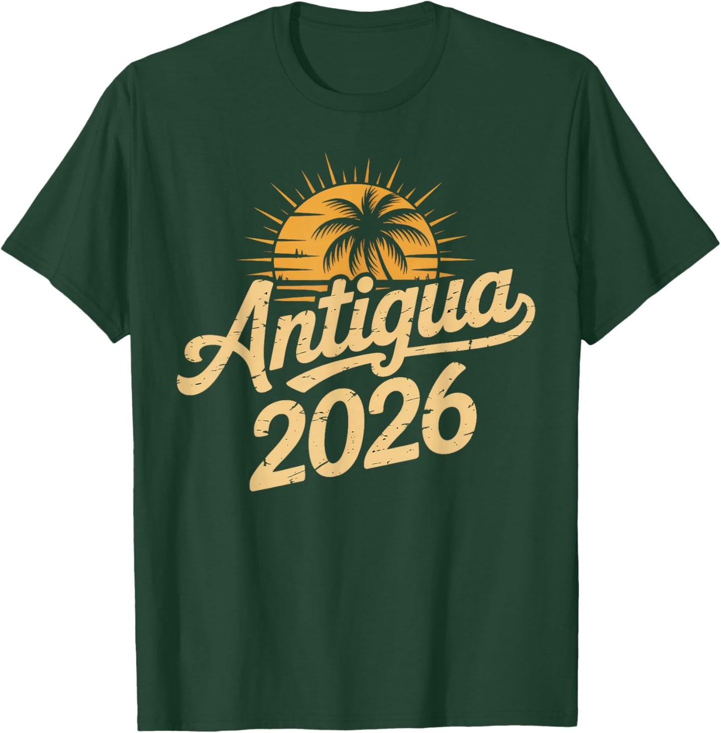 Antigua 2026 Family Trip Friends Group Vacation Matching T-Shirt - T-Shirt | Forest