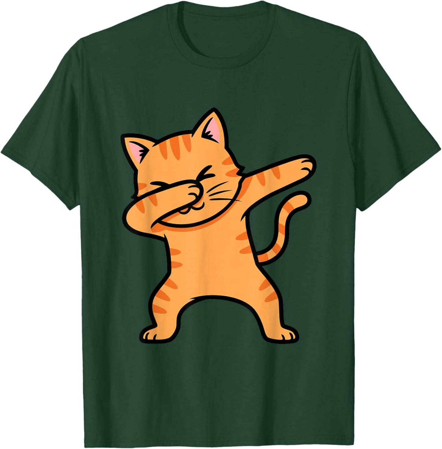 Orange Tabby Cat Dabbing T-Shirt - T-Shirt | Forest
