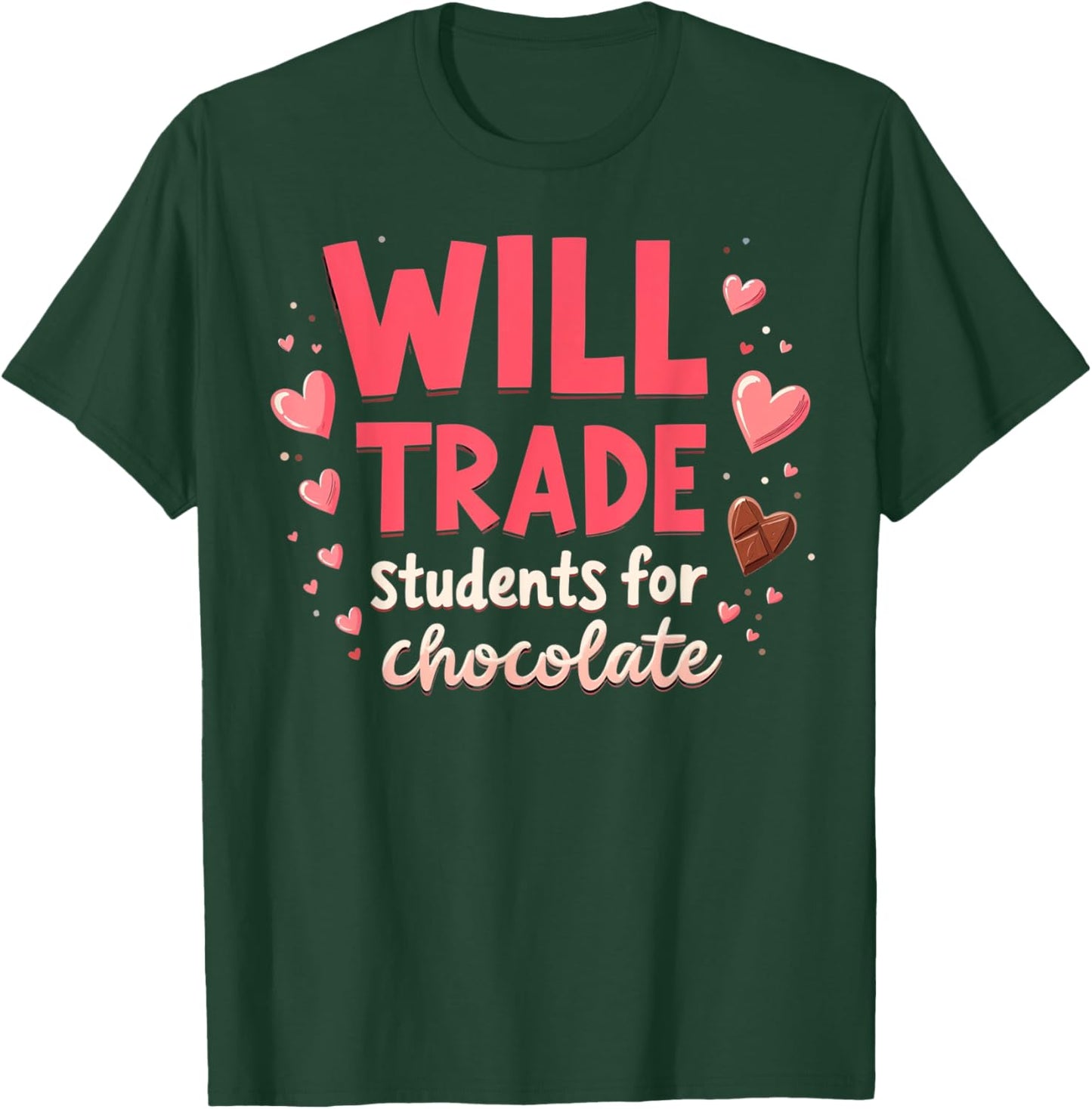 international chocolate day Funny Chocolate Lovers Teacher T-Shirt - T-Shirt | Forest