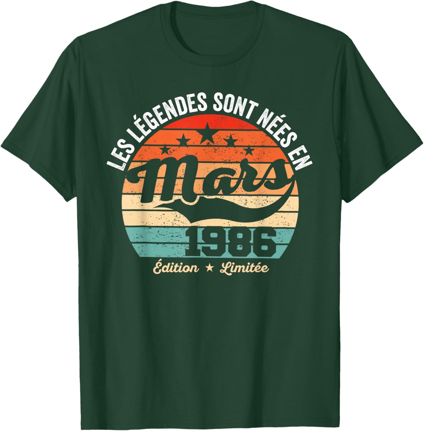 Legends Are Born in March 1986 40 Birthday T-Shirt - T-Shirt | Forest