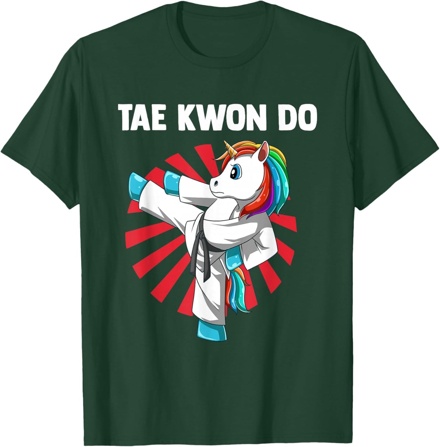 Taekwondo Unicorn T-Shirt - T-Shirt | Forest