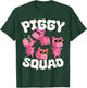 Piggy Squad Pig Farmer Animal Lovers Farming Farm T-Shirt - T-Shirt | Forest