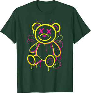 Bear Hip Hop Cartoon Graffiti Artist Street Art T-Shirt - T-Shirt | Forest