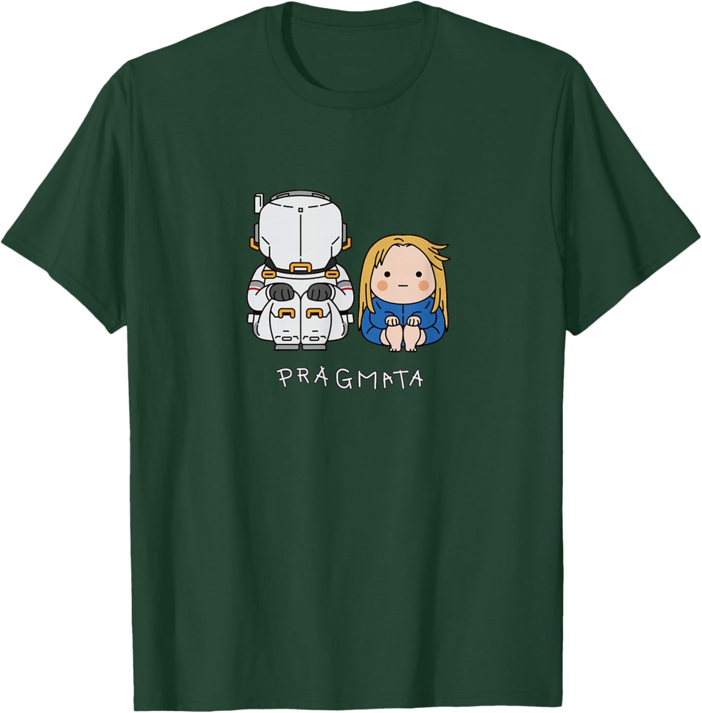 PRAGMATA Hugh & Diana Sitting FP T-Shirt - T-Shirt | Forest