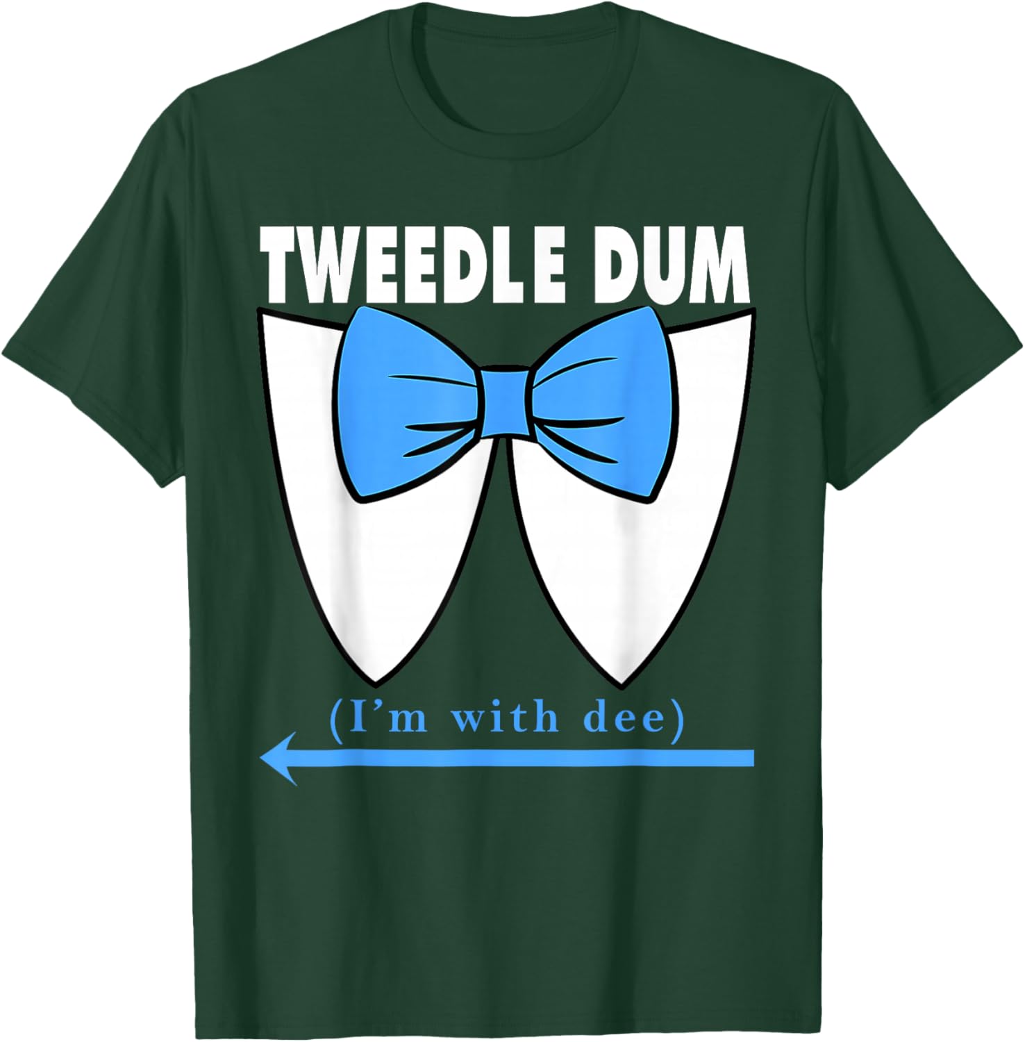 Couple Tweedle Dum Costume Halloween Fairytale Character T-Shirt - T-Shirt | Forest