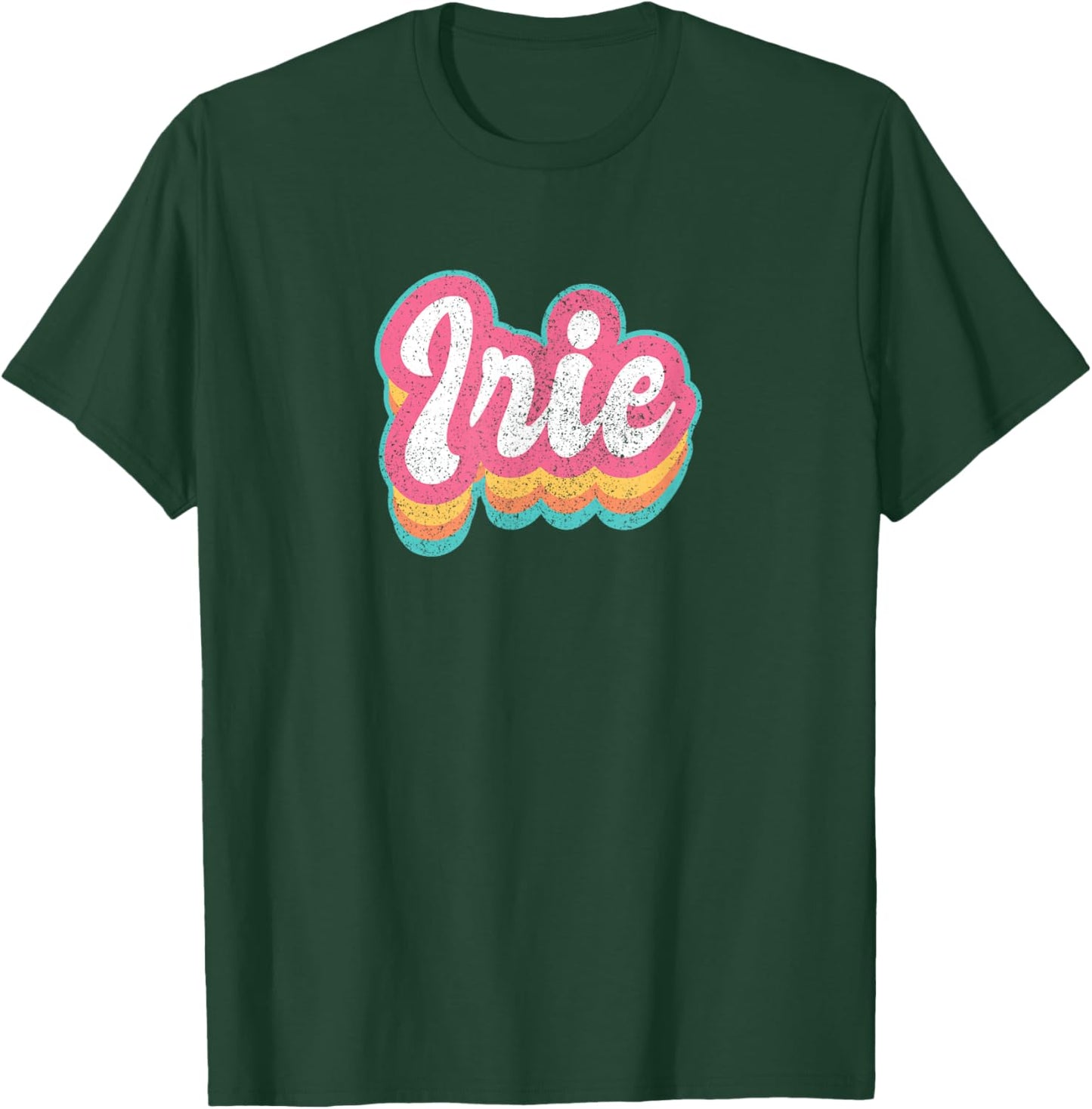 Irie First Name Girls Vintage 70s 80s Personalised T-Shirt - T-Shirt | Forest
