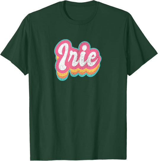 Irie First Name Girls Vintage 70s 80s Personalised T-Shirt - T-Shirt | Forest