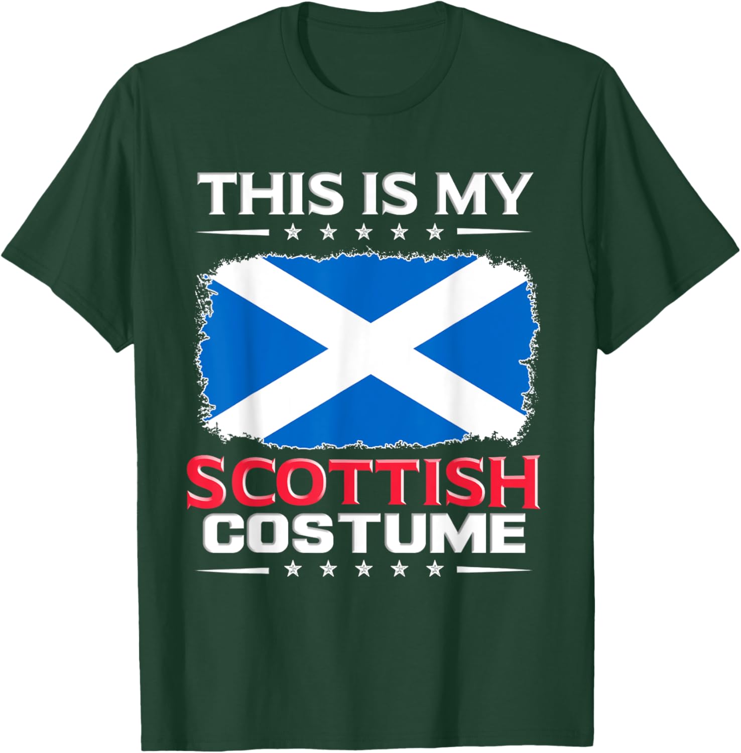 This Is My Scottish Costume Scotland T-Shirt - T-Shirt | Forest