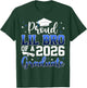 Proud Lil Bro of a Class of 2026 Graduate Senior Graduation T-Shirt - T-Shirt | Forest