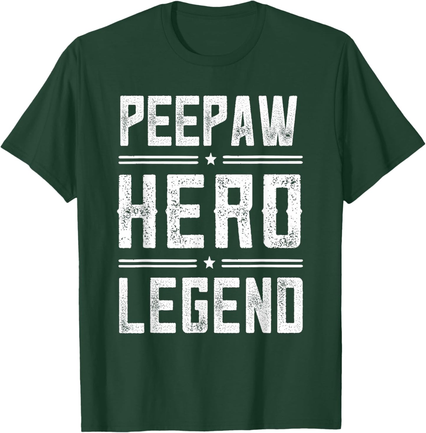 Peepaw Hero Legend - Vintage Distressed Peepaw T-Shirt - T-Shirt | Forest