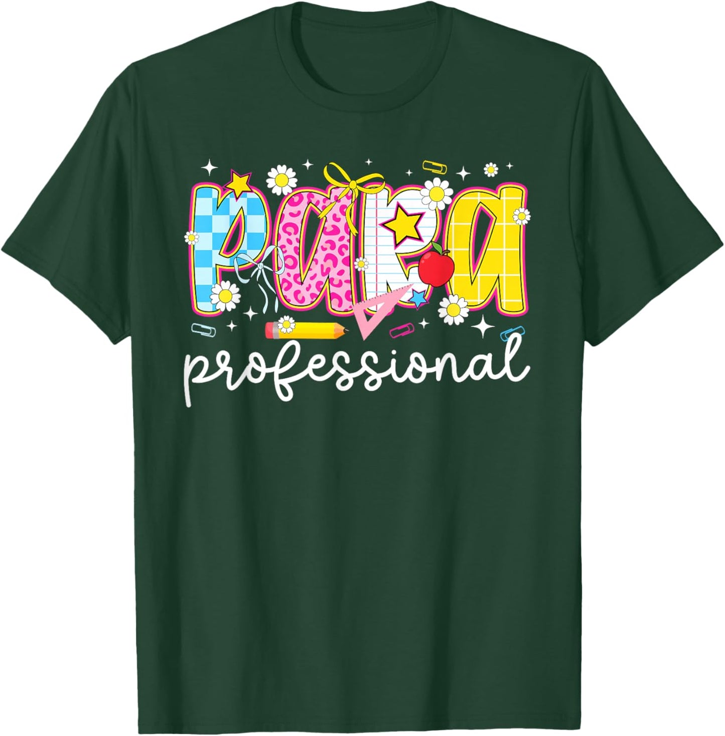 Paraprofessional Preppy Parapro para T-Shirt - T-Shirt | Forest