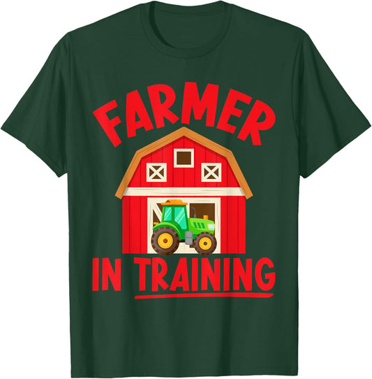 Farm Lifestyle Farming Toddler Farmer In Training T-Shirt - T-Shirt | Forest